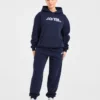 Retro-broderad oversized-hoodie