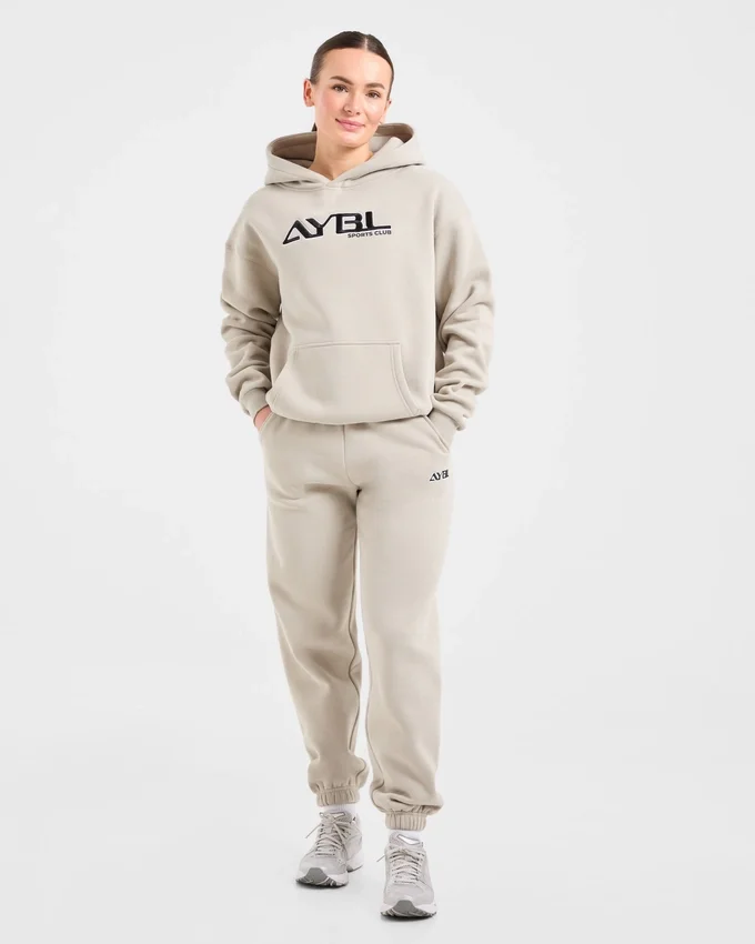 Retro-broderad oversized-hoodie