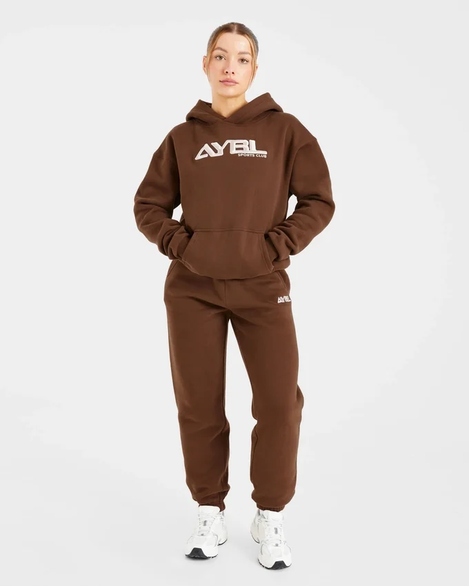 Retro-broderad oversized-hoodie