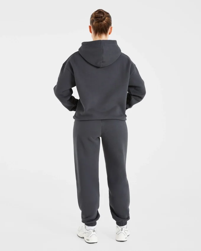 Retro-broderad oversized-hoodie