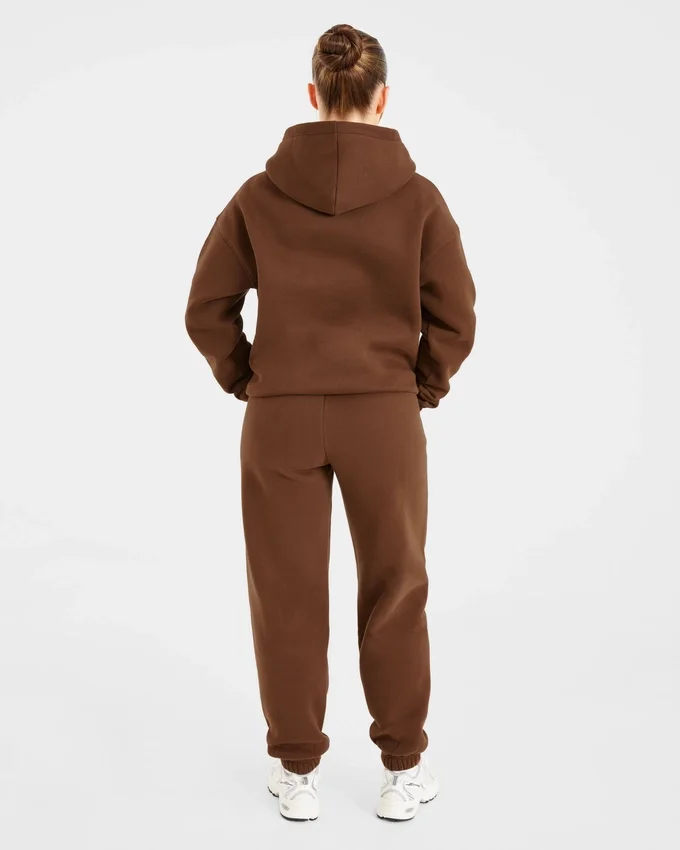 Retro-broderad oversized-hoodie