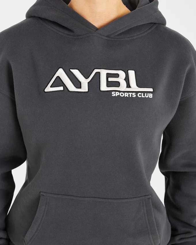 Retro-broderad oversized-hoodie