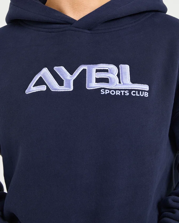 Retro-broderad oversized-hoodie