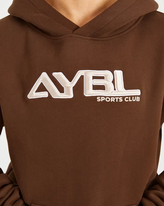 Retro-broderad oversized-hoodie