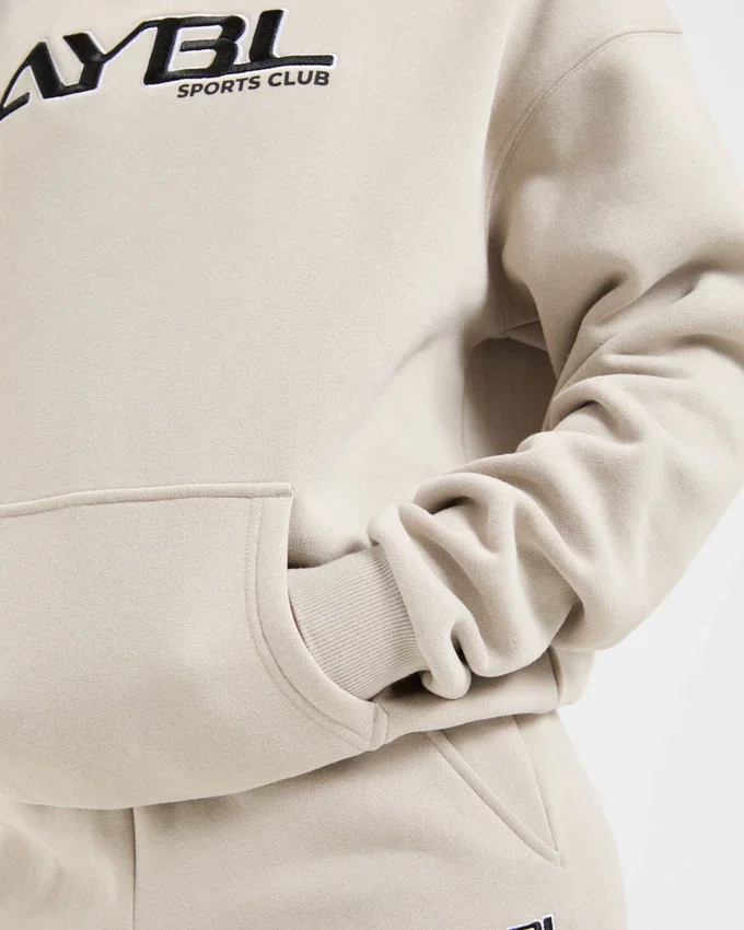 Retro-broderad oversized-hoodie