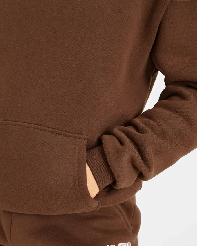Retro-broderad oversized-hoodie