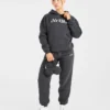 Retro-broderad oversized-hoodie