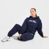 Retro-broderad oversized-hoodie