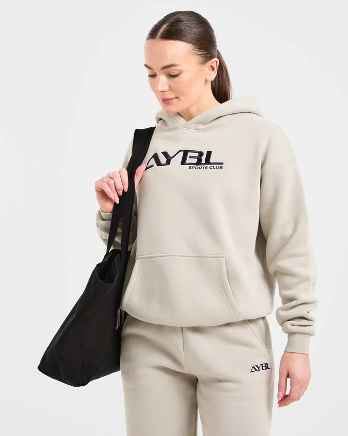 Retro-broderad oversized-hoodie