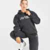 Retro-broderad oversized-hoodie