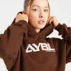 Retro-broderad oversized-hoodie