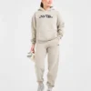 Retro-broderad oversized-hoodie