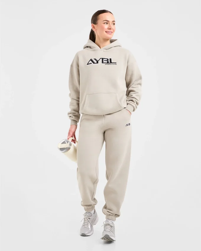 Retro-broderad oversized-hoodie