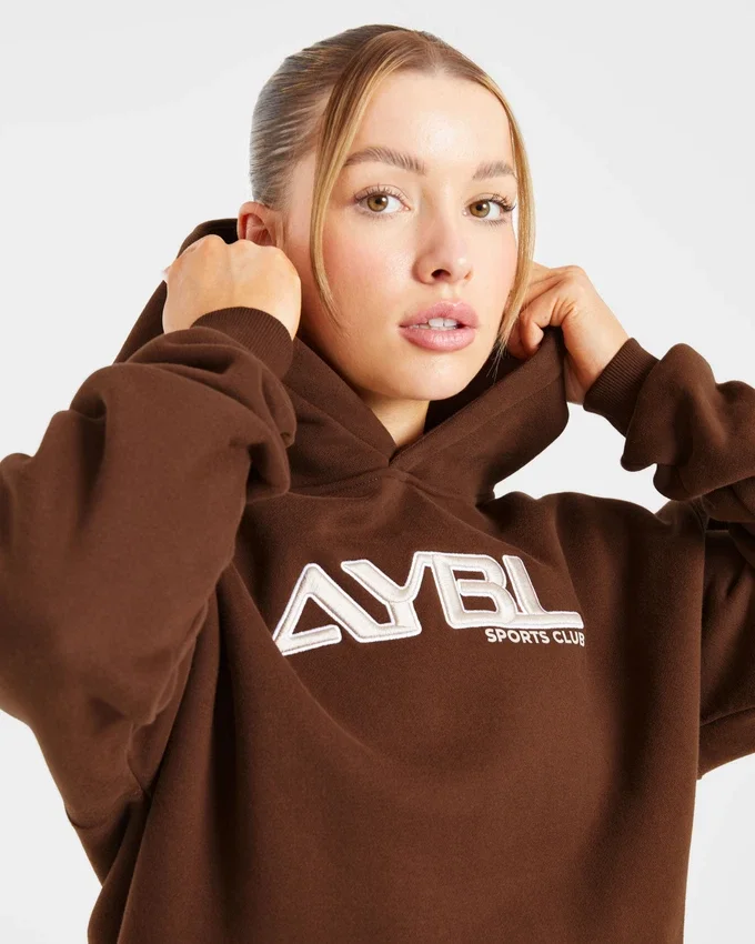 Retro-broderad oversized-hoodie