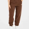 Retro-broderade mjukisbyxor i oversized-modell