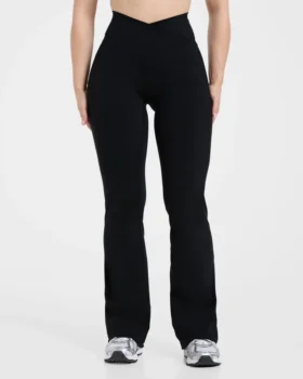 Sculpt Wrap-leggings med utsvängda ben