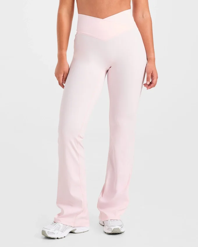 Sculpt Wrap-leggings med utsvängda ben