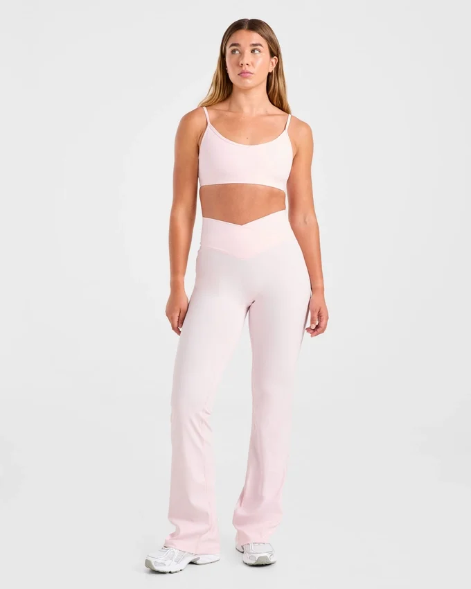 Sculpt Wrap-leggings med utsvängda ben