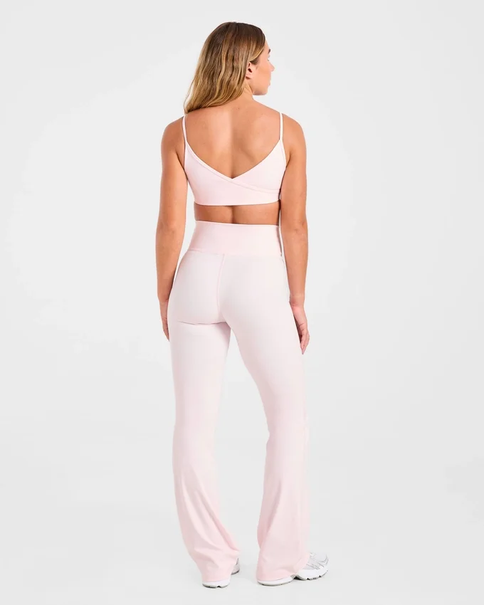 Sculpt Wrap-leggings med utsvängda ben