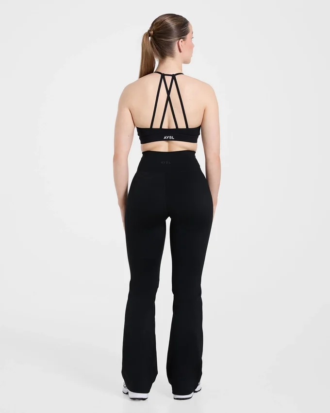 Sculpt Wrap-leggings med utsvängda ben