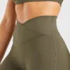 Sculpt Wrap-leggings med utsvängda ben