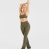 Sculpt Wrap-leggings med utsvängda ben