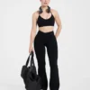 Sculpt Wrap-leggings med utsvängda ben