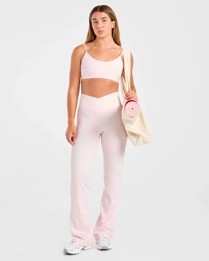 Sculpt Wrap-leggings med utsvängda ben