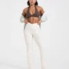 Sculpt Wrap-leggings med utsvängda ben