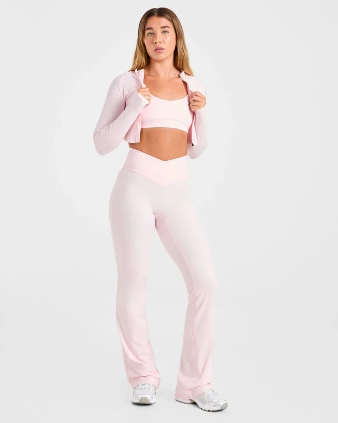 Sculpt Wrap-leggings med utsvängda ben