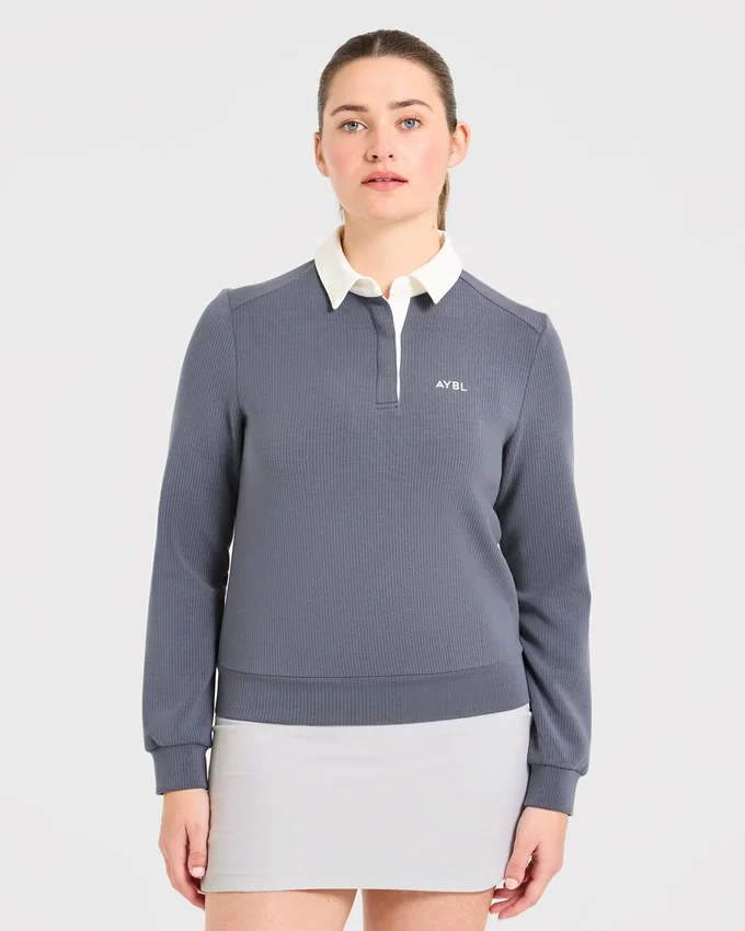 Signature långärmad polotröja