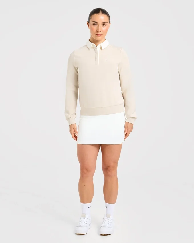 Signature långärmad polotröja