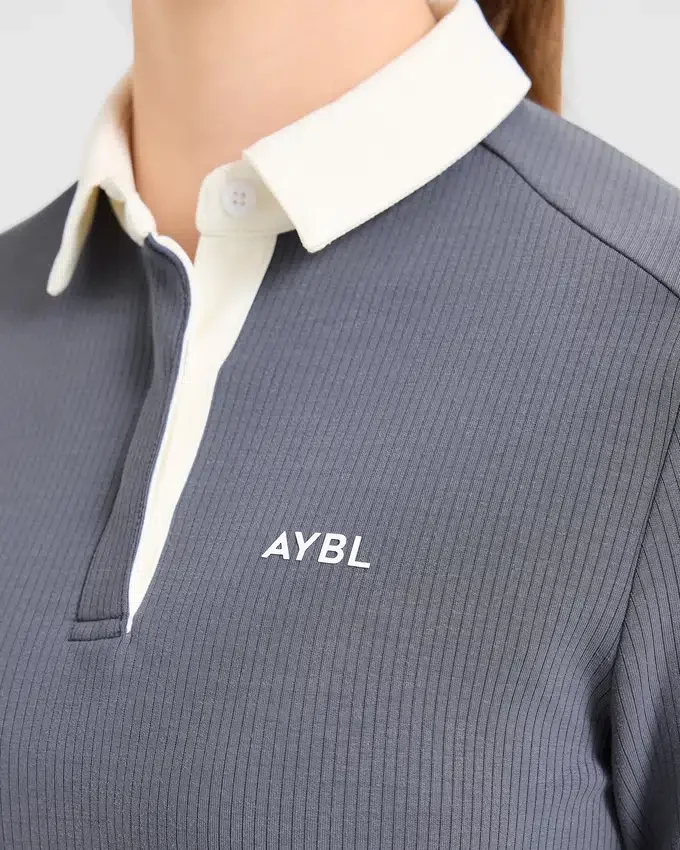Signature långärmad polotröja