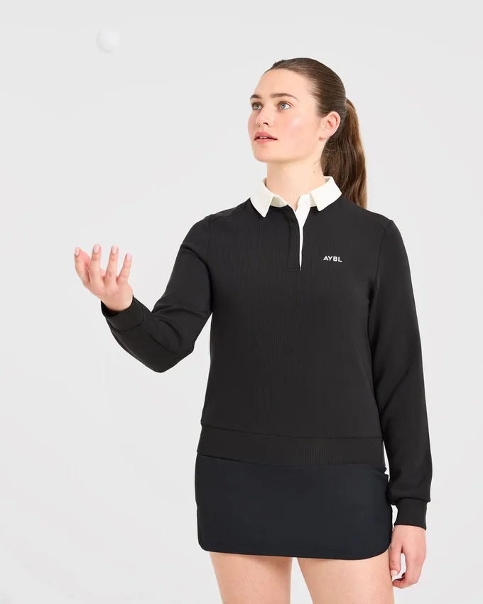 Signature långärmad polotröja