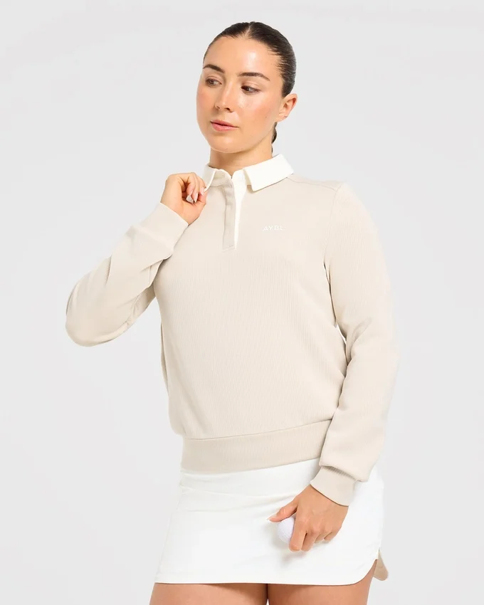 Signature långärmad polotröja