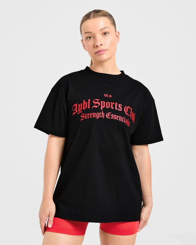 Sports Club Gothic Oversized T-shirt
