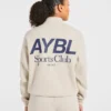 Sports Club Oversized-tröja med 1/4-dragkedja