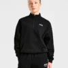 Sports Club Oversized-tröja med 1/4-dragkedja