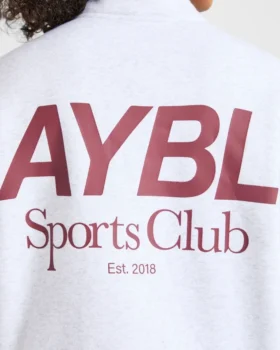 Sports Club Oversized-tröja med 1/4-dragkedja