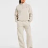 Sports Club Oversized-tröja med 1/4-dragkedja