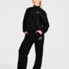 Sports Club Oversized-tröja med 1/4-dragkedja