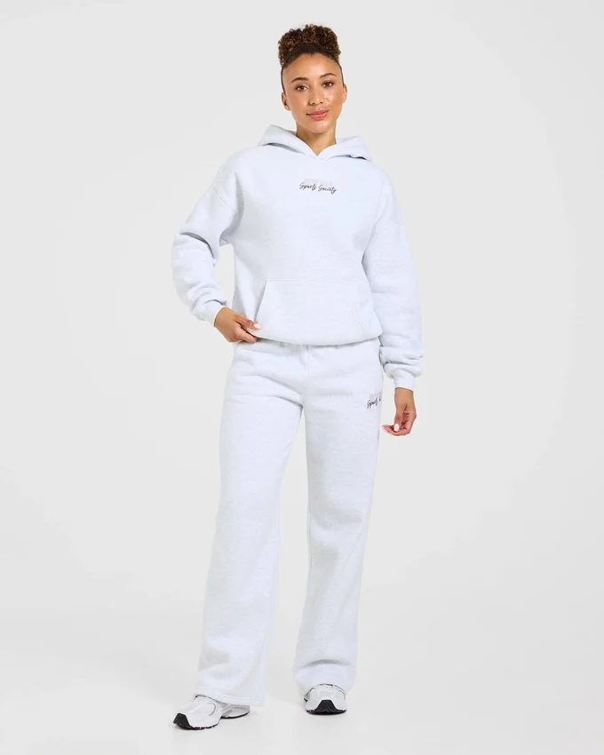 Sports Society Oversized Mjukisbyxor med raka ben