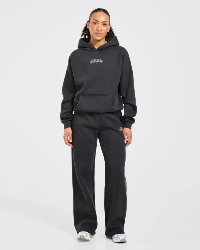 Sports Society Oversized Mjukisbyxor med raka ben