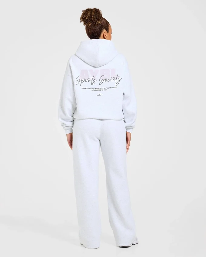 Sports Society Oversized Mjukisbyxor med raka ben