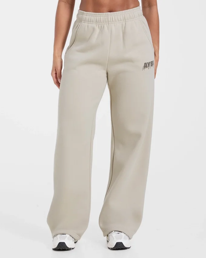 Sports Society Oversized Mjukisbyxor med raka ben