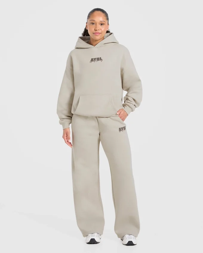 Sports Society Oversized Mjukisbyxor med raka ben