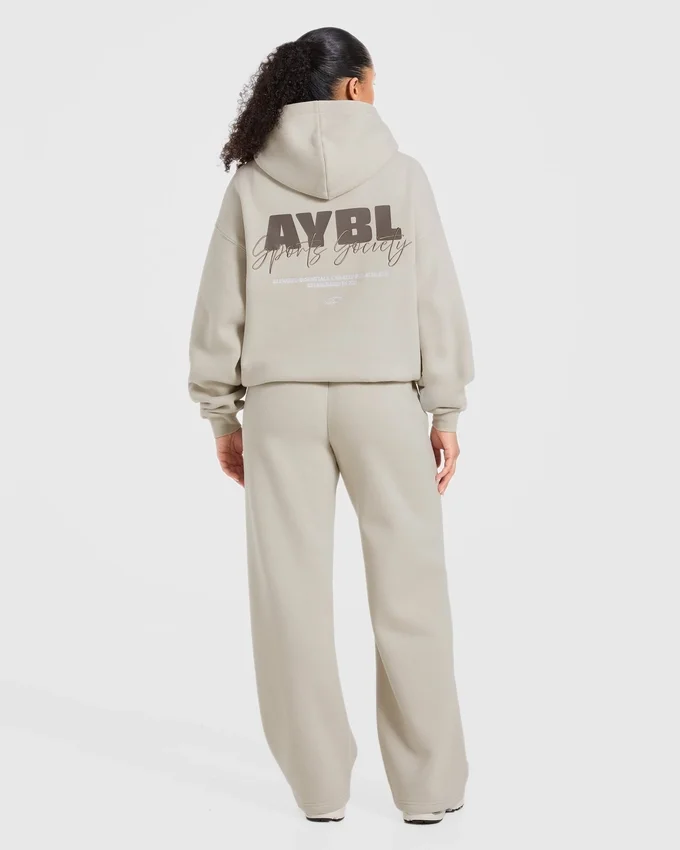 Sports Society Oversized Mjukisbyxor med raka ben