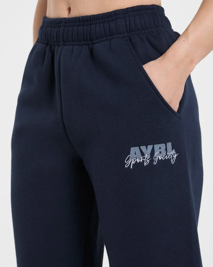 Sports Society Oversized Mjukisbyxor med raka ben
