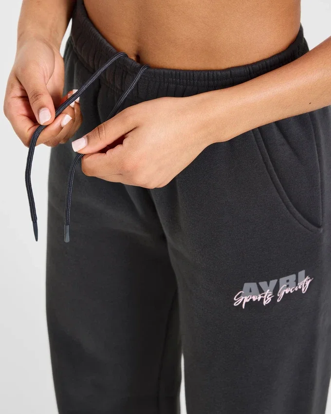 Sports Society Oversized Mjukisbyxor med raka ben