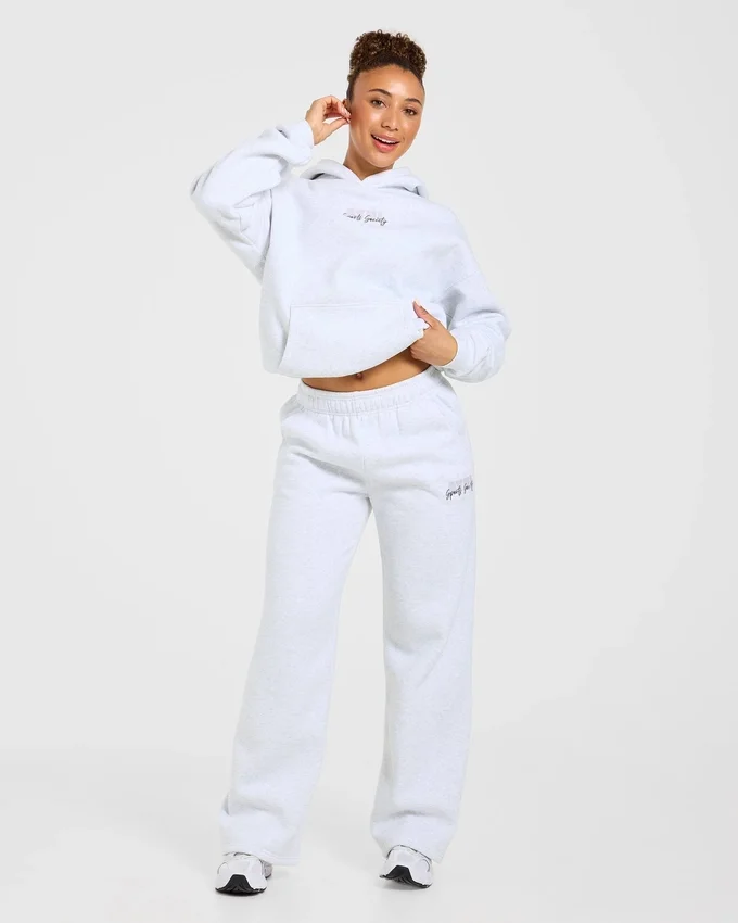 Sports Society Oversized Mjukisbyxor med raka ben